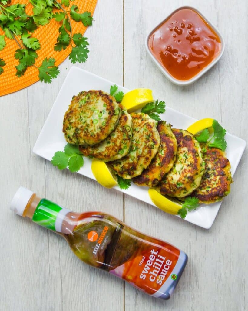 Delicious Fish Cakes And Bbq Sauce