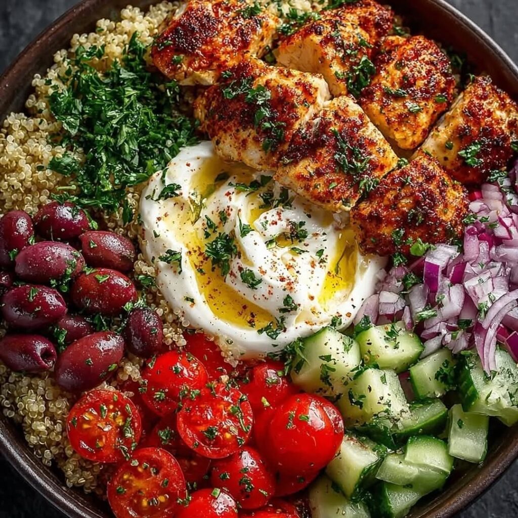 Greek Chicken Bowls