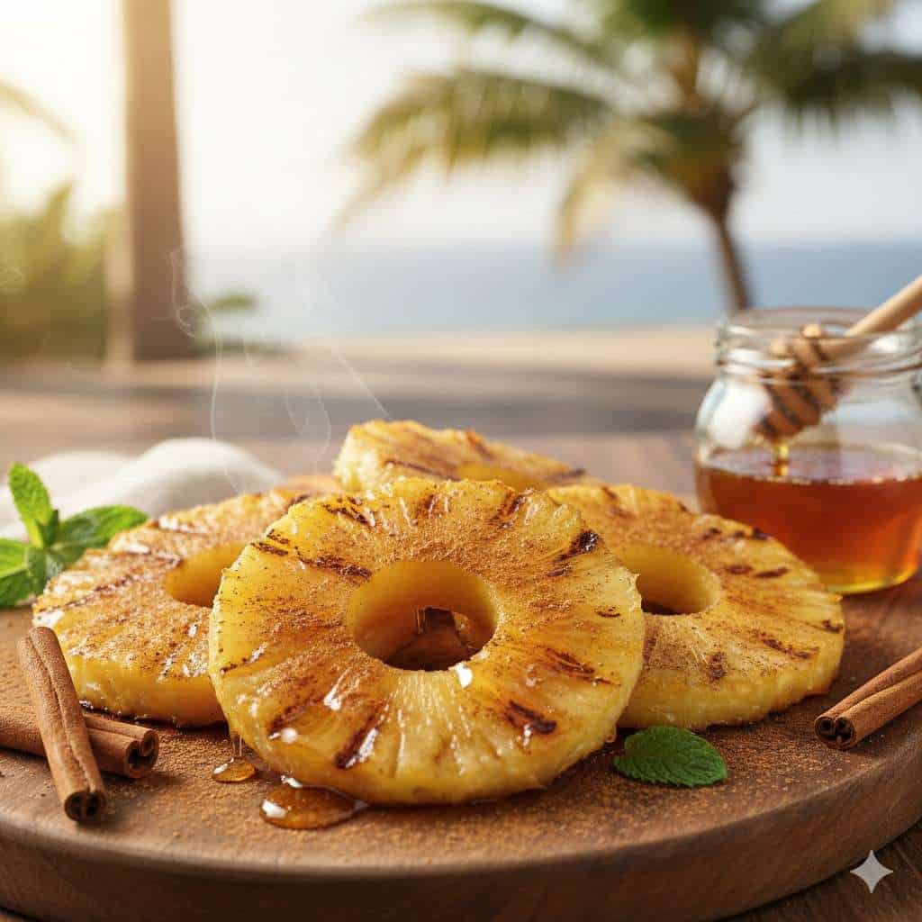 Flame-Kissed Love: 14 Bbq Dishes For Valentine’s Day 14 Grilled Pineapple With Cinnamon And Honey