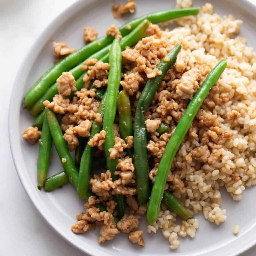 I Tried This Ground Chicken Recipe And Now It’s A Staple 1 Ground Chicken With String Beans