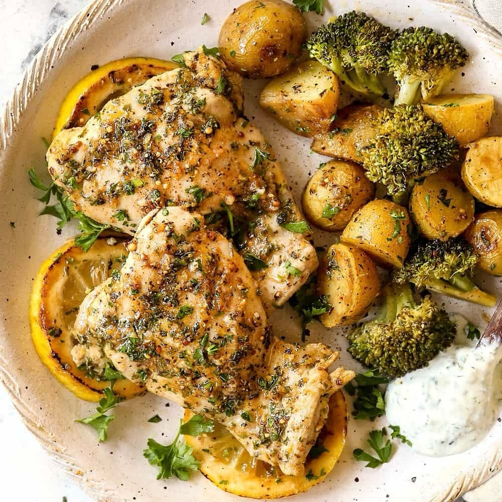 Lemon Garlic Chicken Thighs