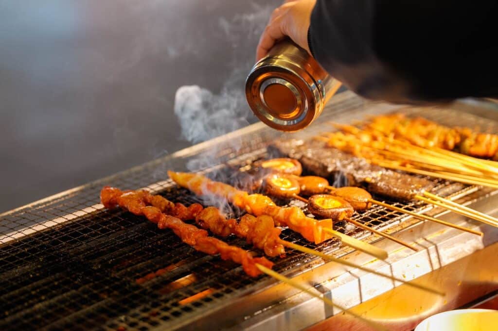 Osmosis And Protein Denaturation: Dry Versus Wet Brining Explained 5 Pouring Oil And Sauce On Bbq