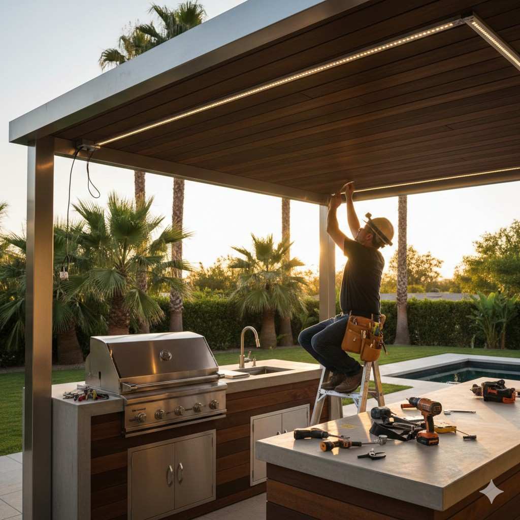 18 Best Tips For A Successful Tropical-Climate Outdoor Kitchen Design 14 Protected Electrical Wiring For Outdoor Kitchens