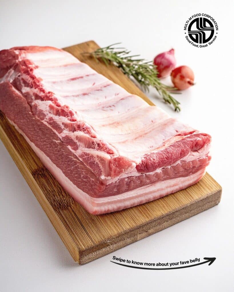 Raw Pork Belly Cut