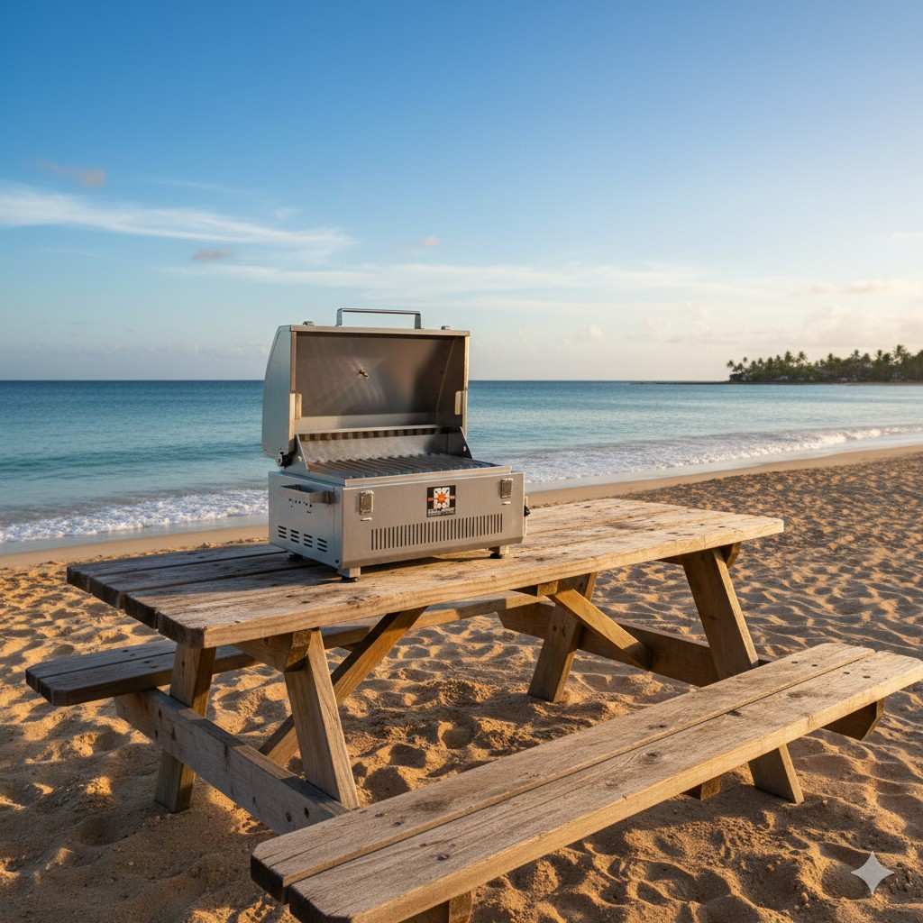 Solaire Infrared Portable Grill By The Beach