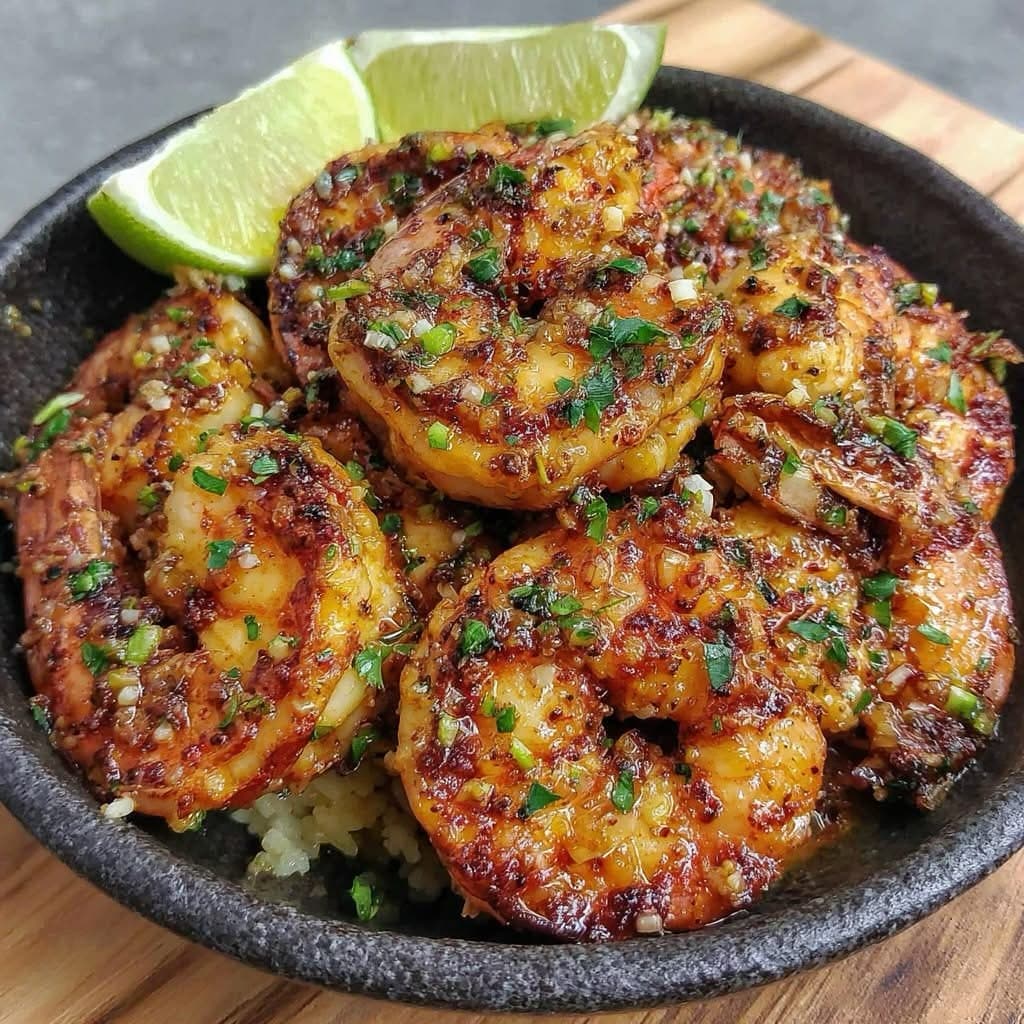 Spicy Coconut Grilled Prawns