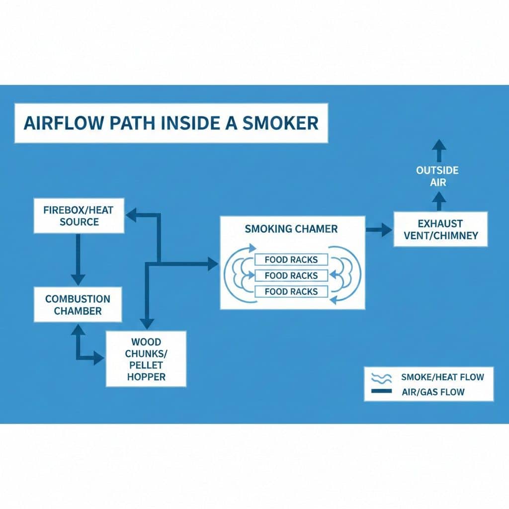 The Physics Of Airflow: Draft, Combustion, And Clean Smoke In Bbq 2 The Airflow Path Inside A Smoker