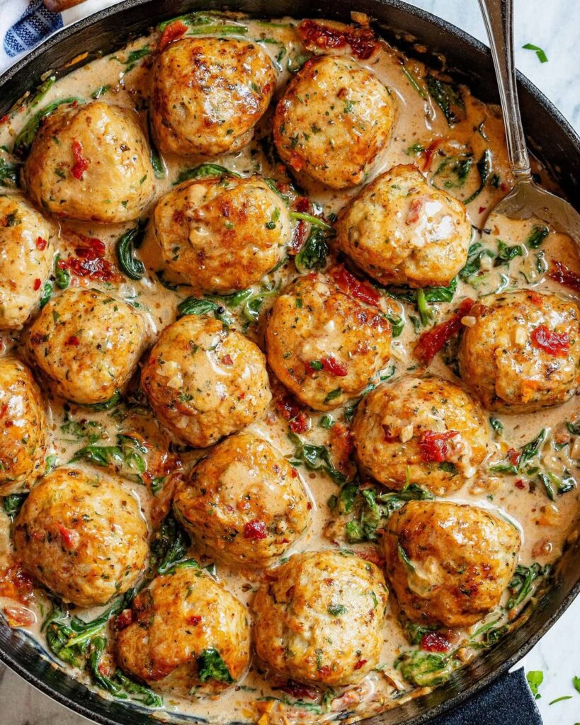 Turkey And Spinach Meatballs