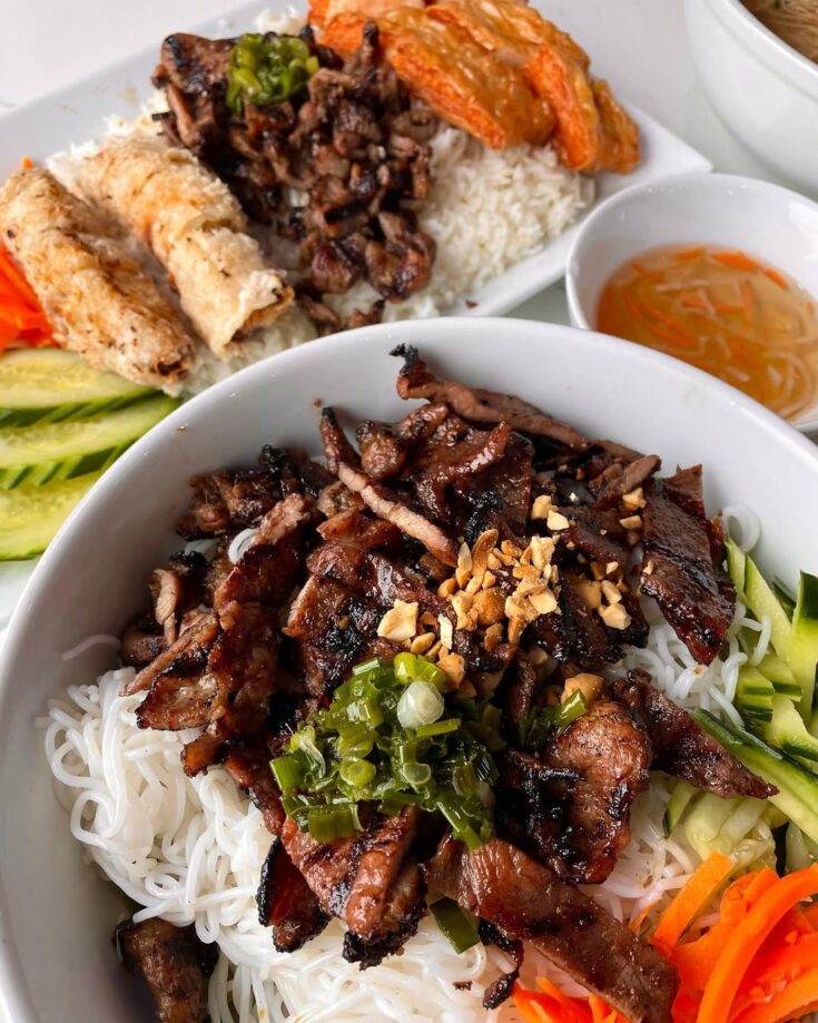 Vietnamese Grilled Pork With Rice Noodles Recipe