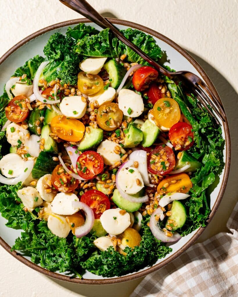 Warm Farro Salad With Herbs And Feta