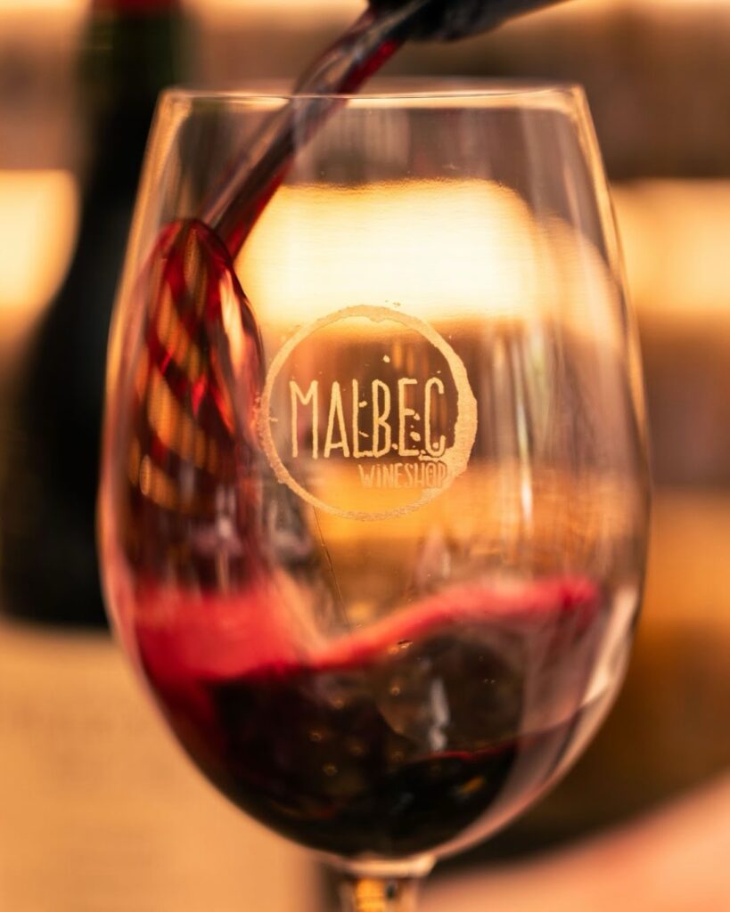 A Glass Of Malbec Wine