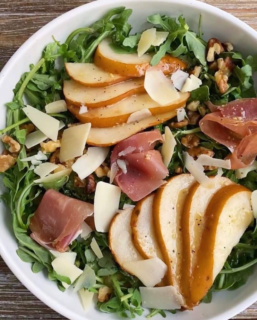 12 Healthy Spring Salad Recipes For Weight Loss 8 Arugula And Prosciutto Salad With Shaved Parmesan