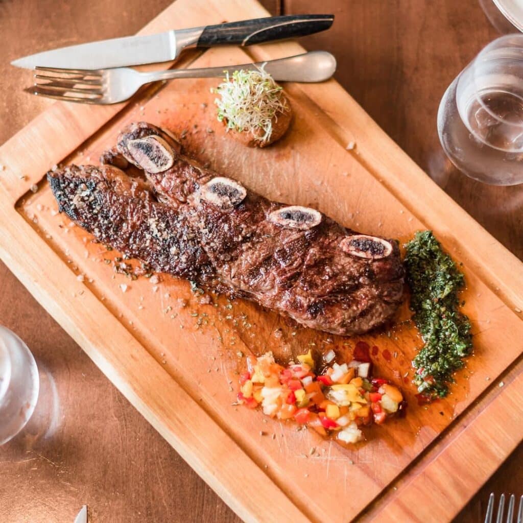 Asado Meat Cuts On The Chopping Board
