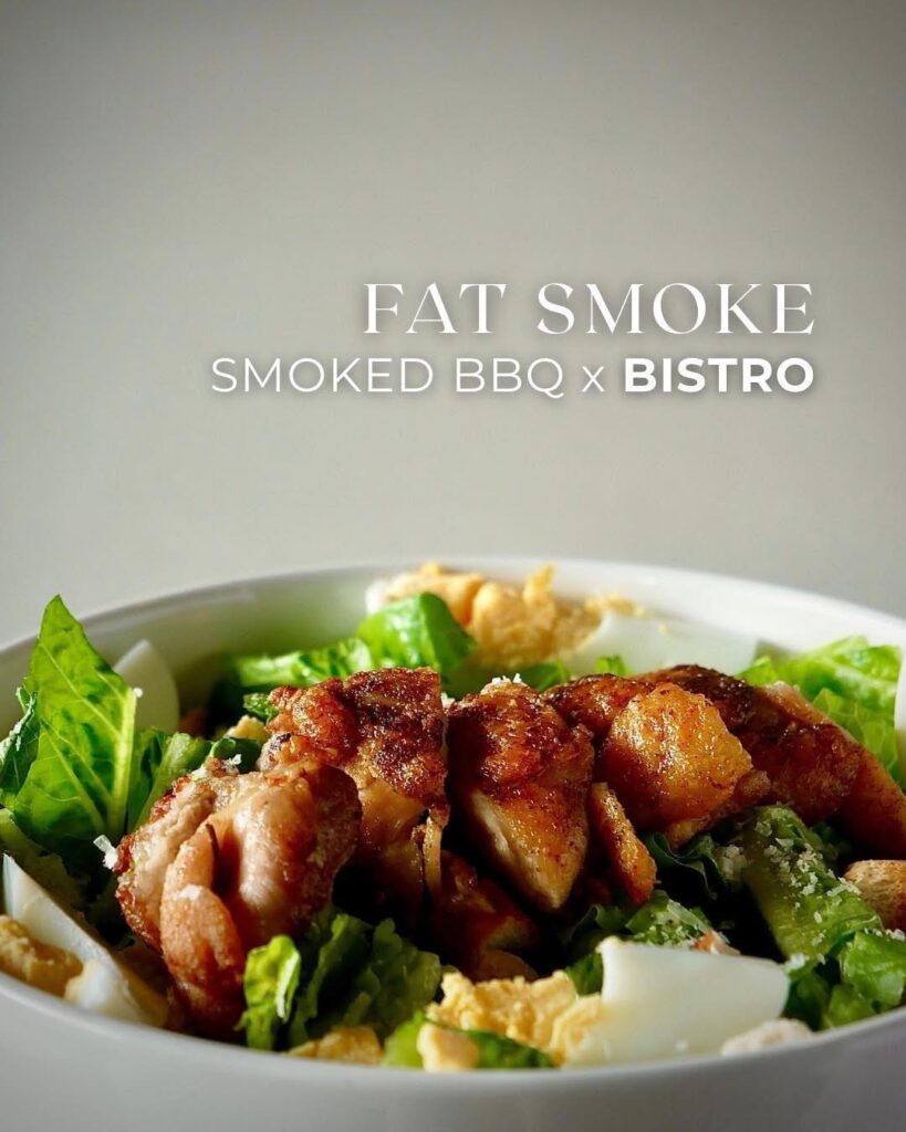 Bbq Fat And Veggies In A Bowl