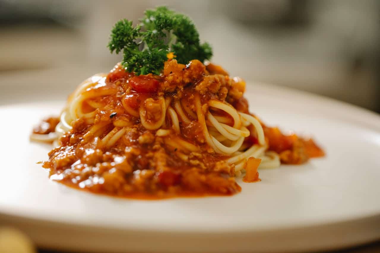 best ground chicken bolognese with pasta