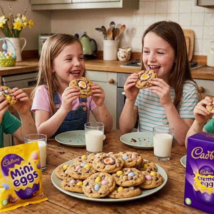Children Eating Cadbury Egg Cookies