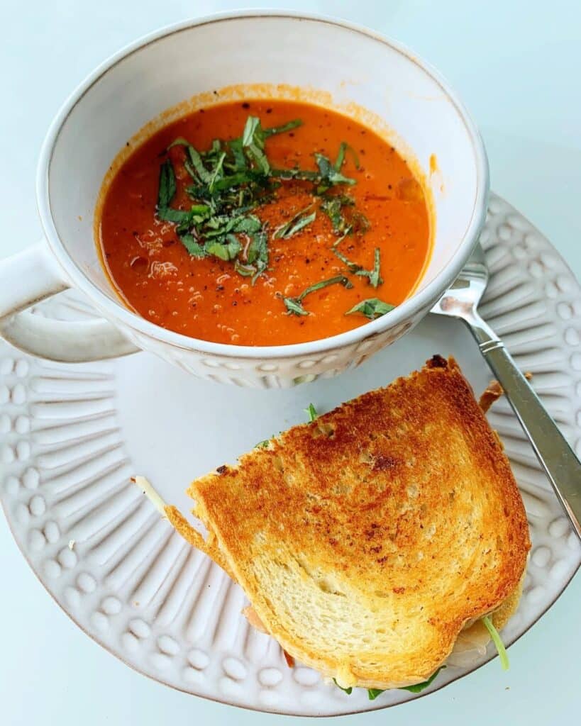 Classic Grilled Cheese And Tomato Soup