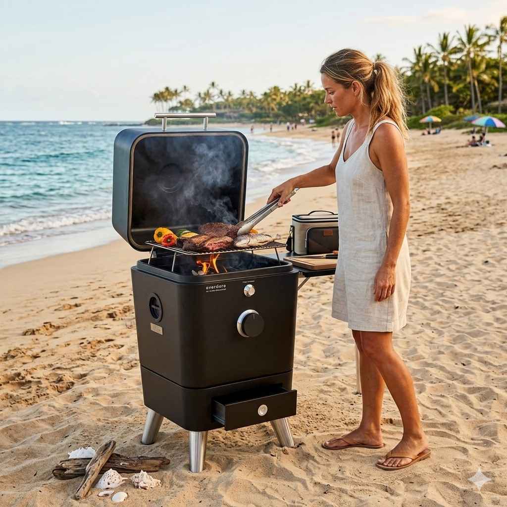 Orange Is The New Charcoal: A Colorful Deep Dive Into Everdure Grills 2 Everdure 4K Charcoal Grill And Smoker