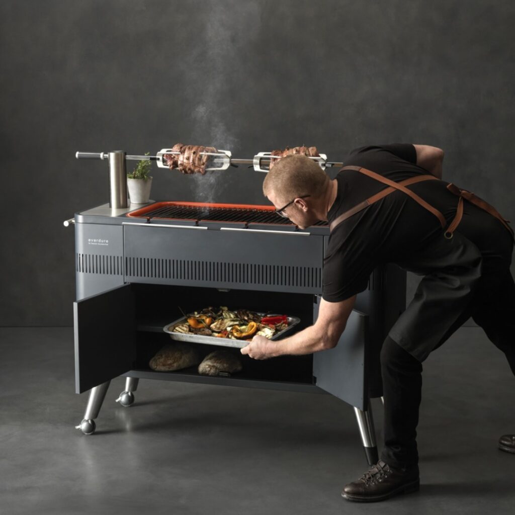 Orange Is The New Charcoal: A Colorful Deep Dive Into Everdure Grills 7 Everdure Hub Original Charcoal-Smoker Combo Grill