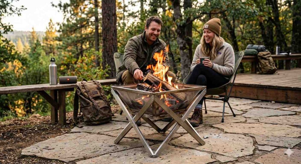 Fire Sense Stainless Steel Foldaway Grill