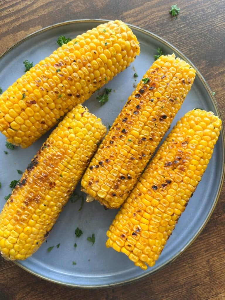 Grilled Corn On The Cob With Herb Butter
