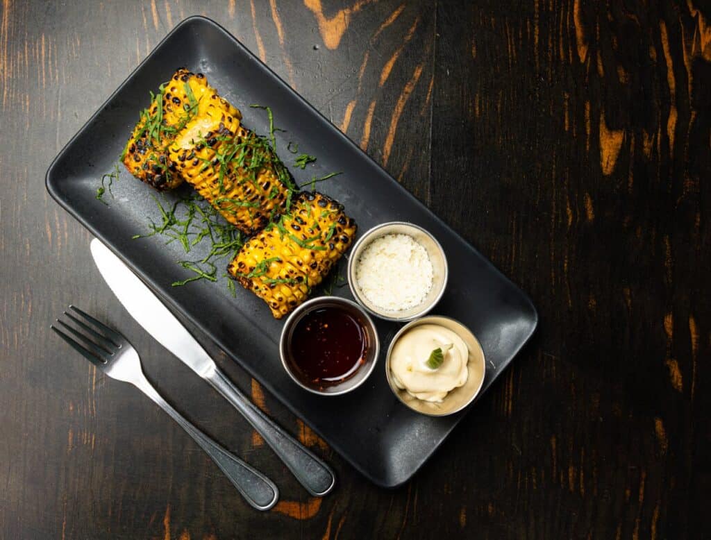 Grilled Corn On The Cob With Herb Butter