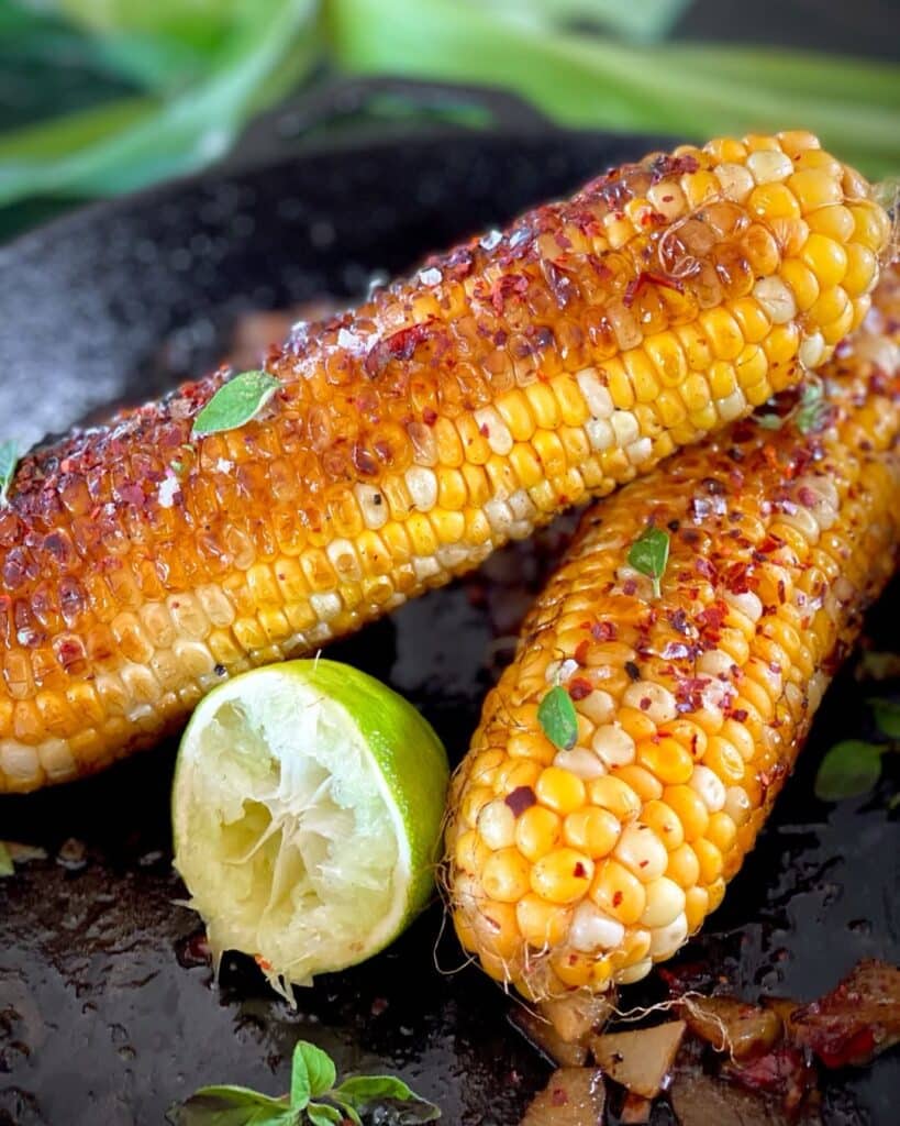 Grilled Corn On The Cob With Paprika