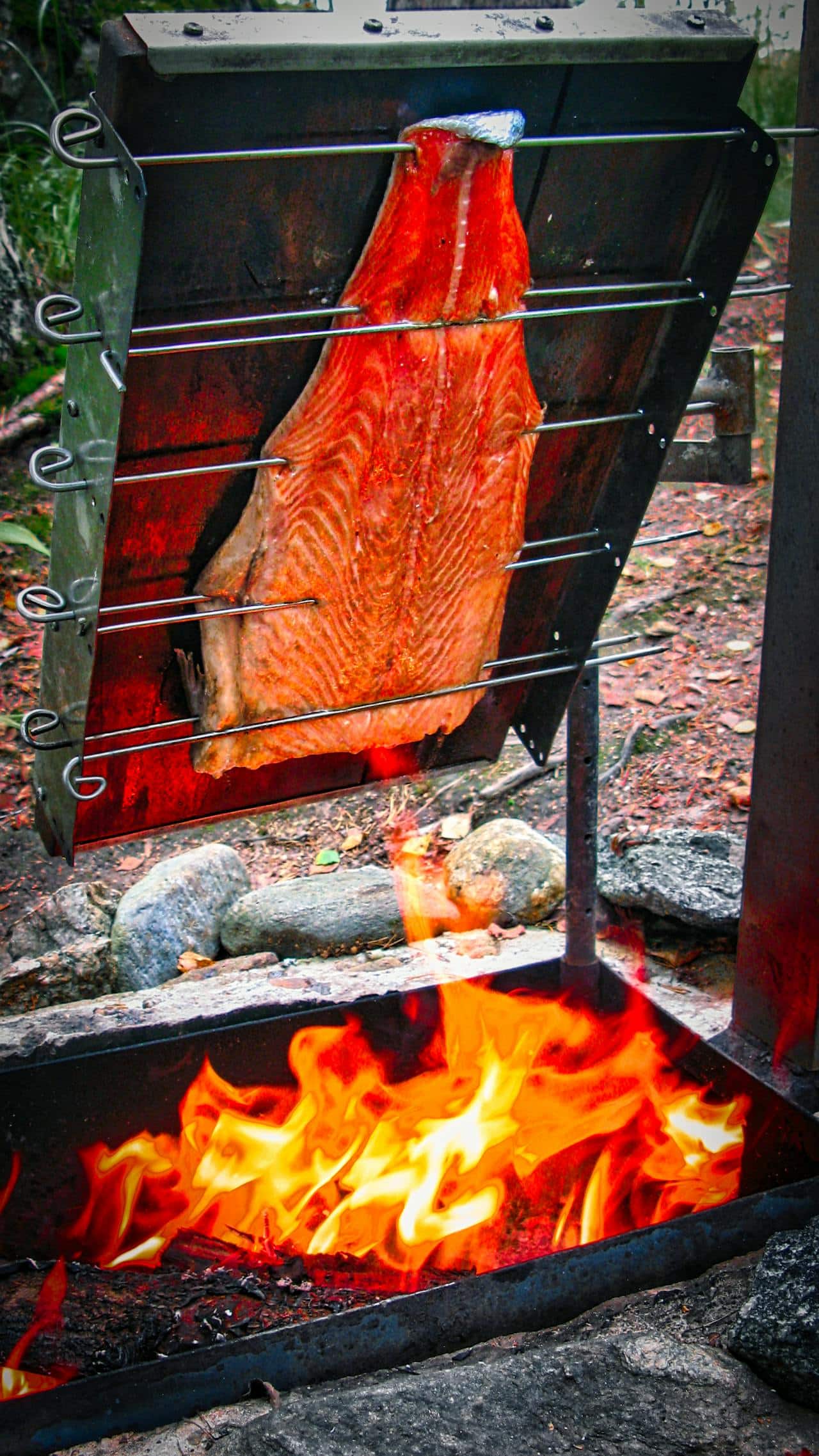 grilling whole salmon