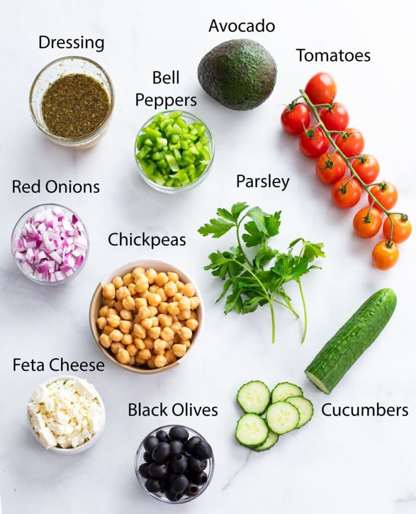 Hearty Chopped Salad With Chickpeas