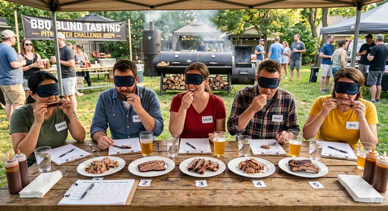 how to host a bbq blind tasting event