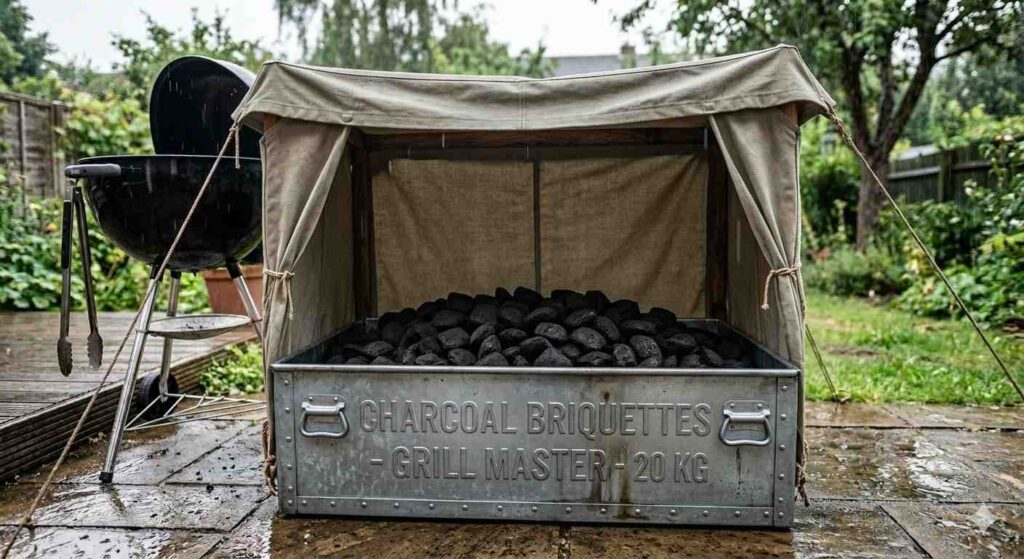 Keeping Charcoal Stash Safe From The Rain