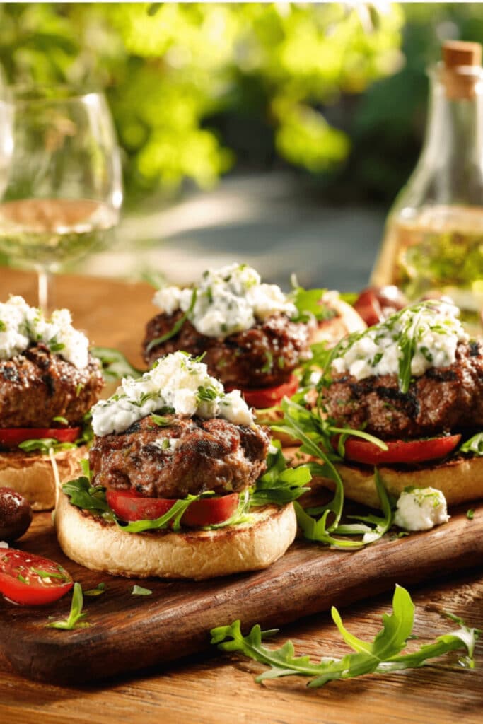 Mediterranean Lamb Burger