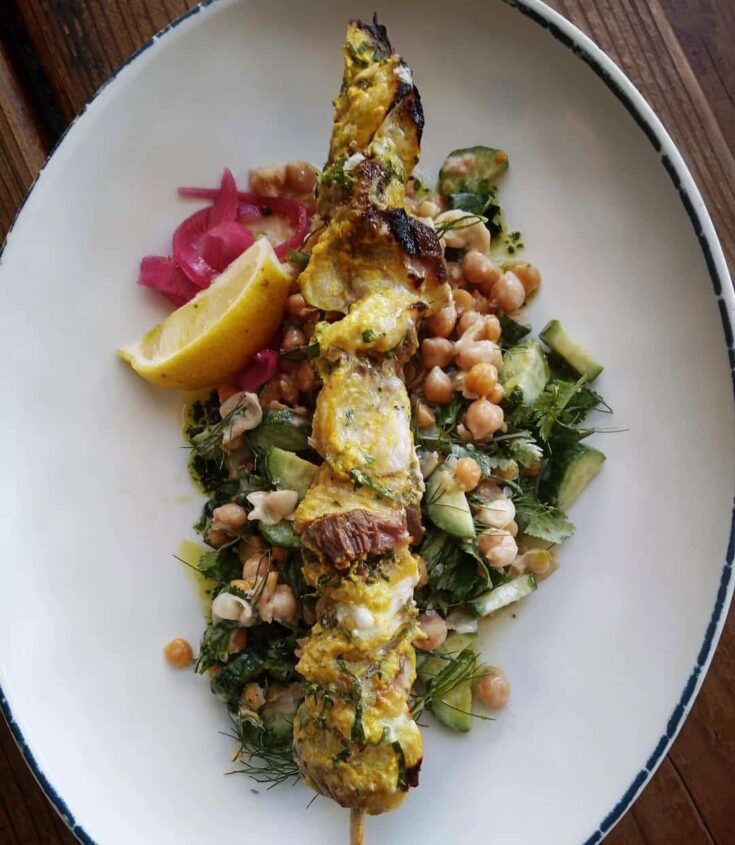 Mediterranean Style Grilled Sturgeon With Sea Grapes Recipe