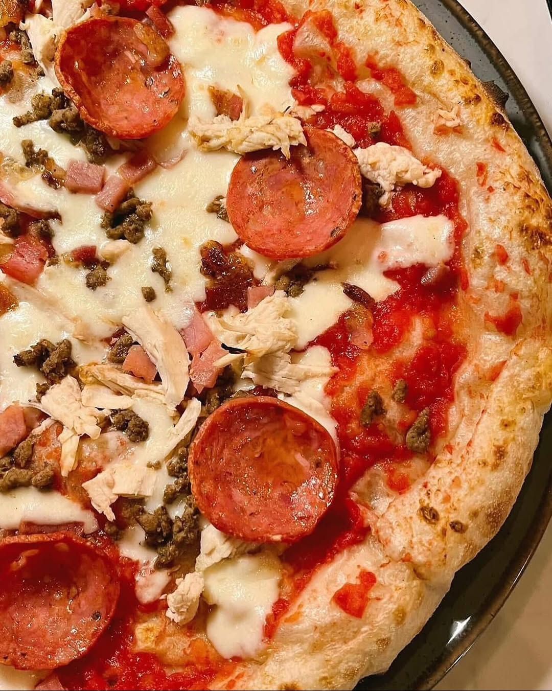 mouth-watering smoked pizza