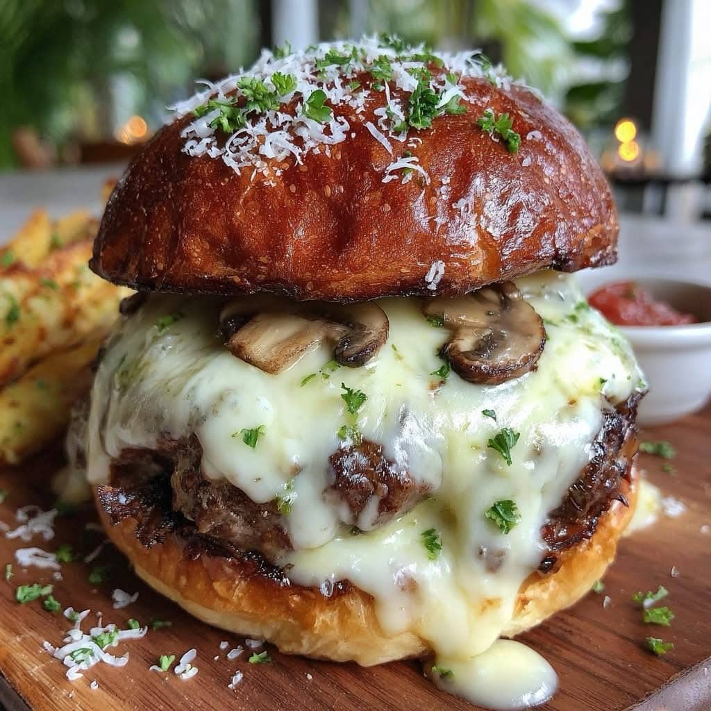 Mushroom Swiss Burger