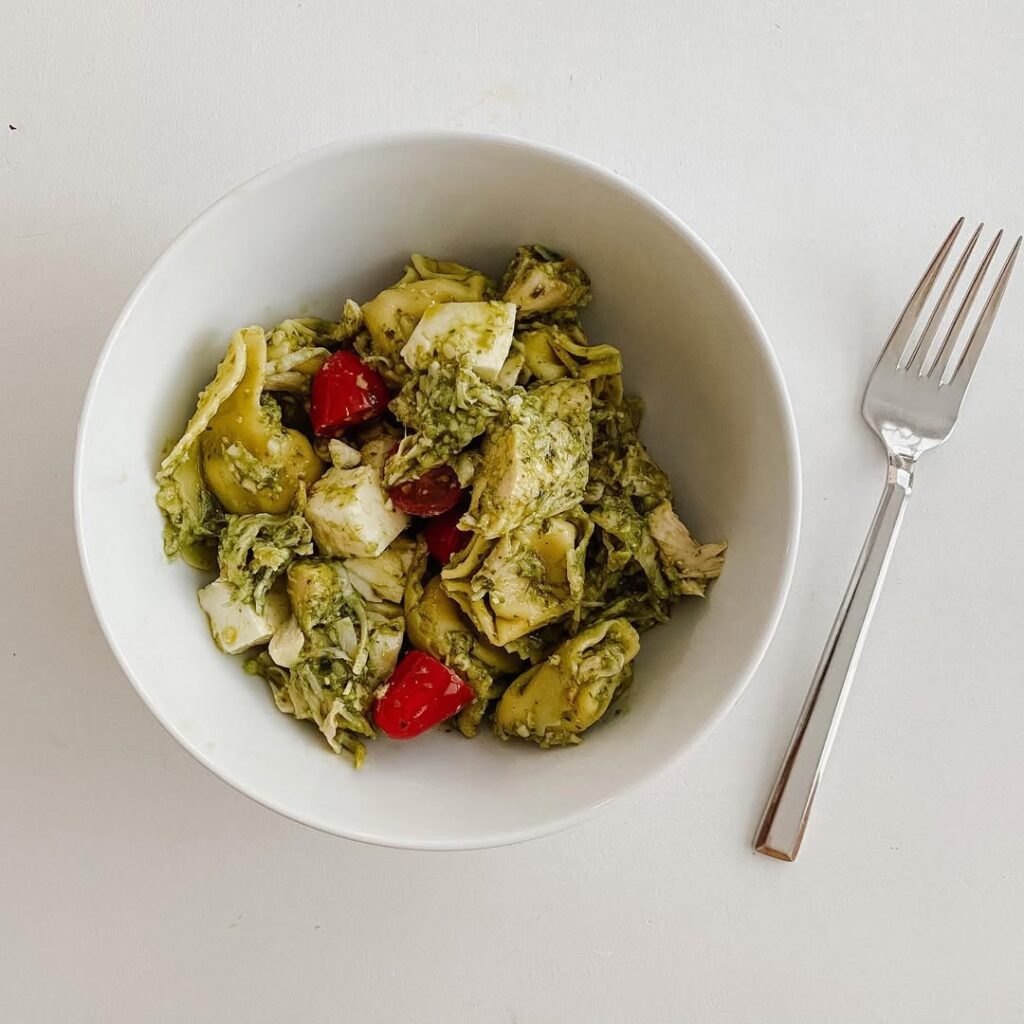 Pesto Chicken And Tortellini