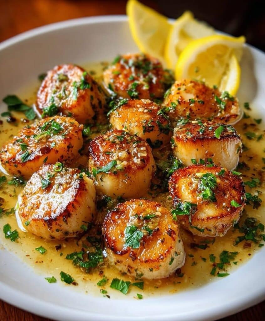 Seared Scallops With Lemon Butter