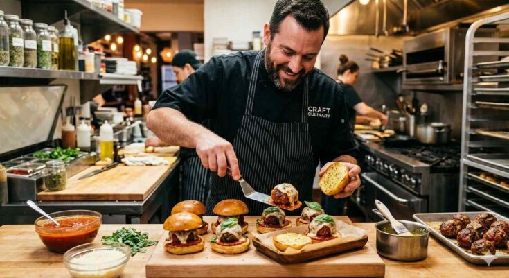 Smoked Mozzarella Meatball Sliders With Garlic Butter Buns Recipe