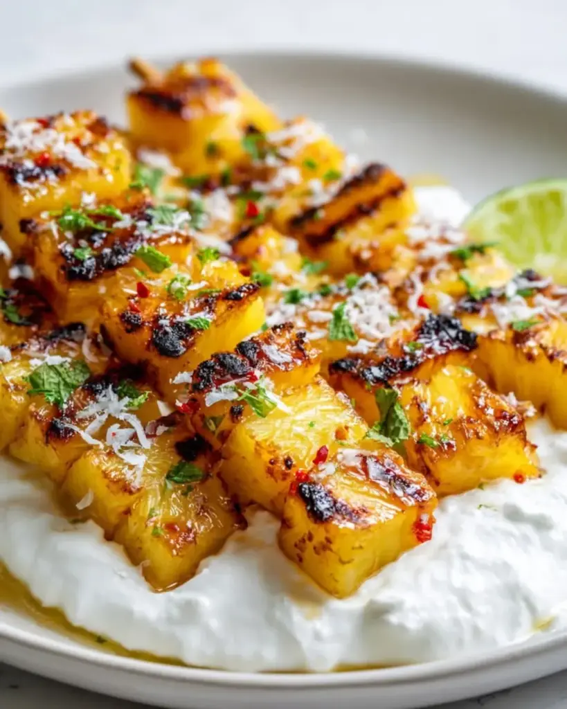Smoky Grilled Pineapple With Maple Glaze