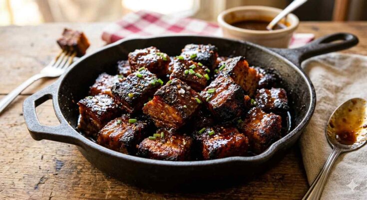 Sticky Maple Chipotle Pork Belly Burnt Ends Recipe
