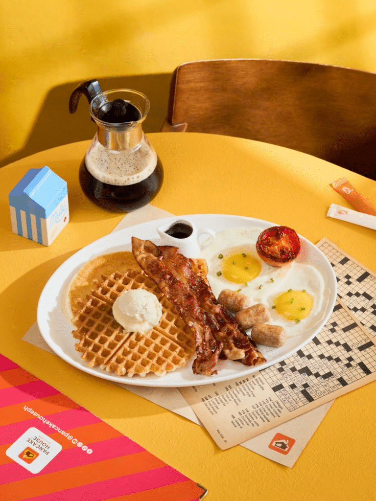 Breakfast-For-Dinner Pancakes And Eggs