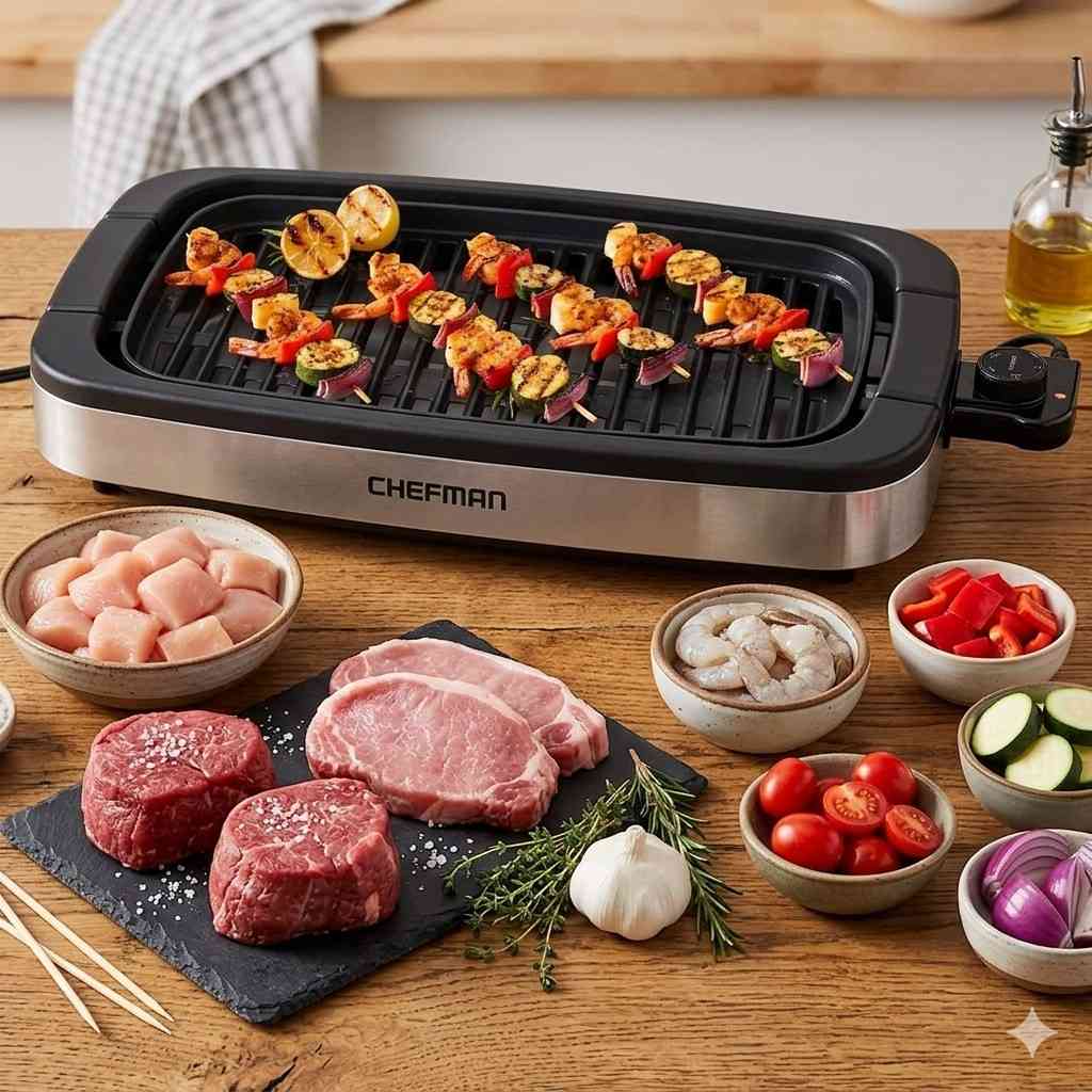 Chefman Smoke-Less Digital Indoor Grill