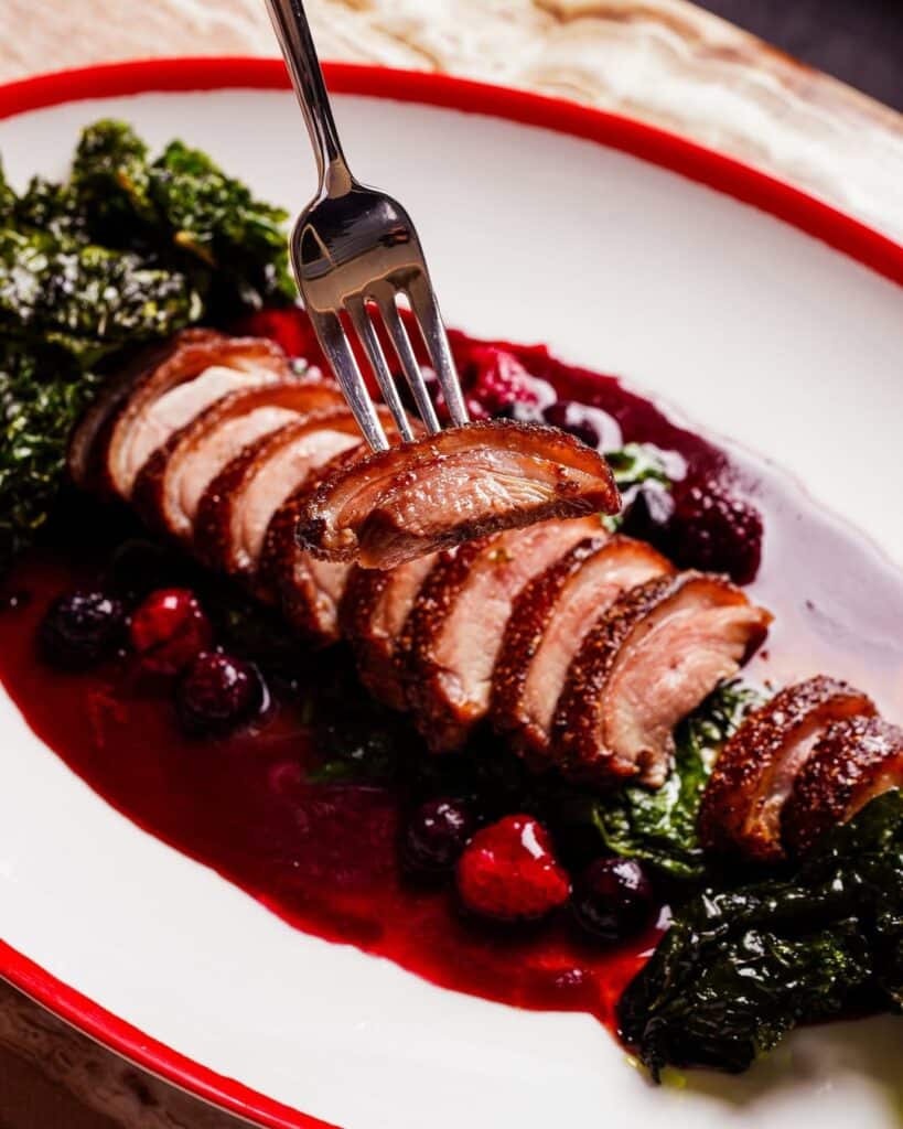 Duck Breast With Balsamic Cherry Reduction