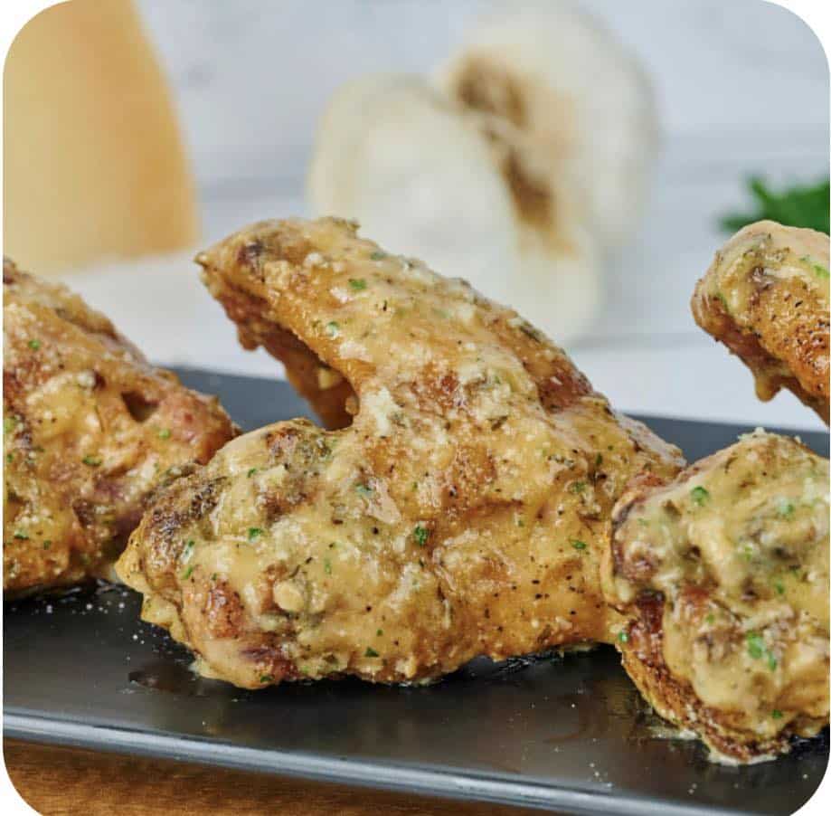Garlic Parmesan Smoked Wings