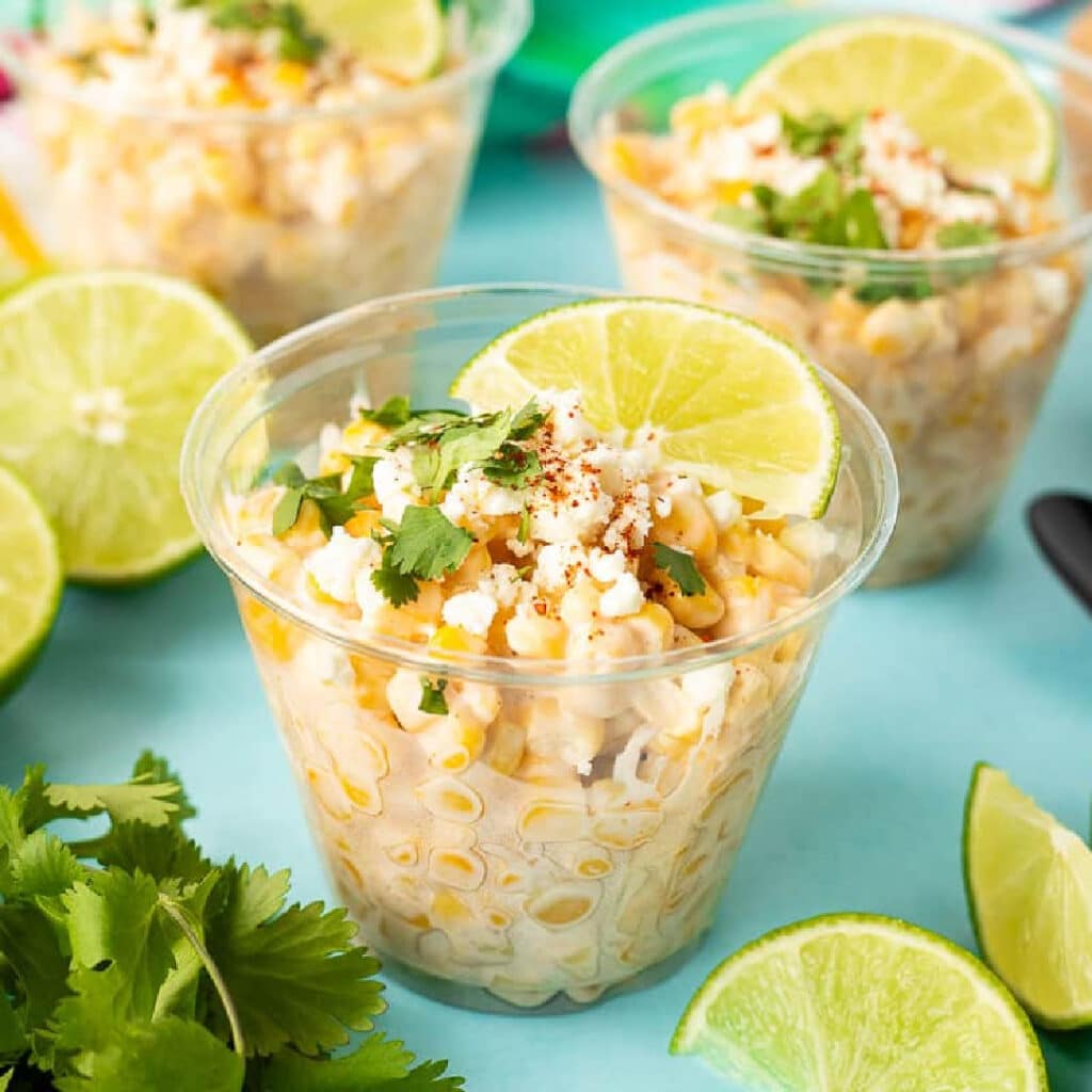 Grilled Mexican Street Corn Elote Style