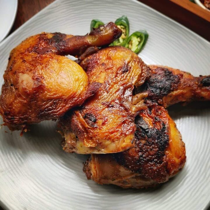 Honey-Siracha Smoked Chicken Thighs