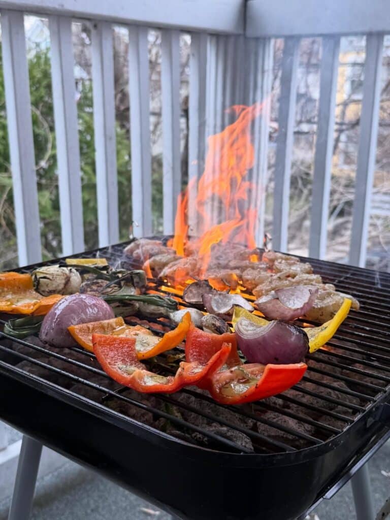 Hybrid Grilling Utilizing Both Direct And Indirect Heat