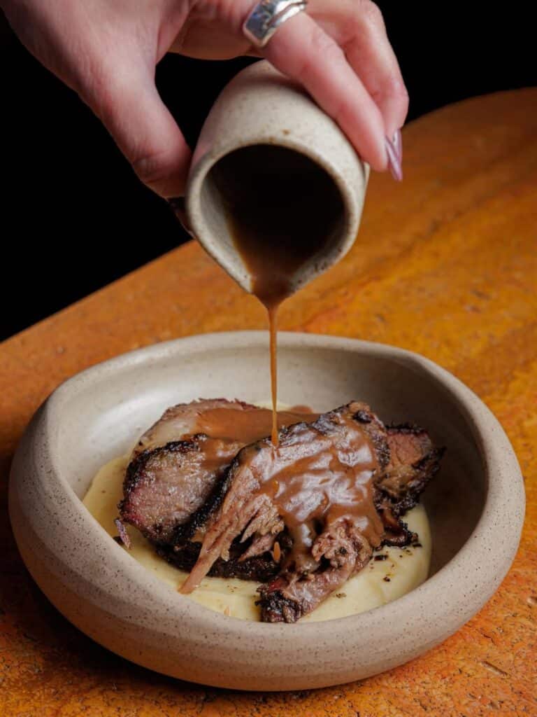 Texas-Style Coffee Rub Brisket With Smoky Drippings 2 Low And Slow Smoked Brisket