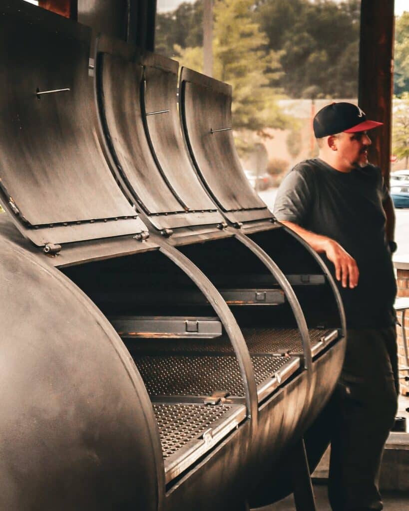 Pellet Smokers Open Lid