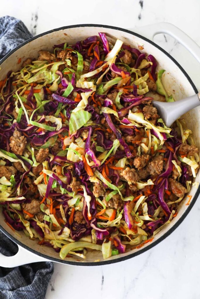 Pork And Cabbage Skillet